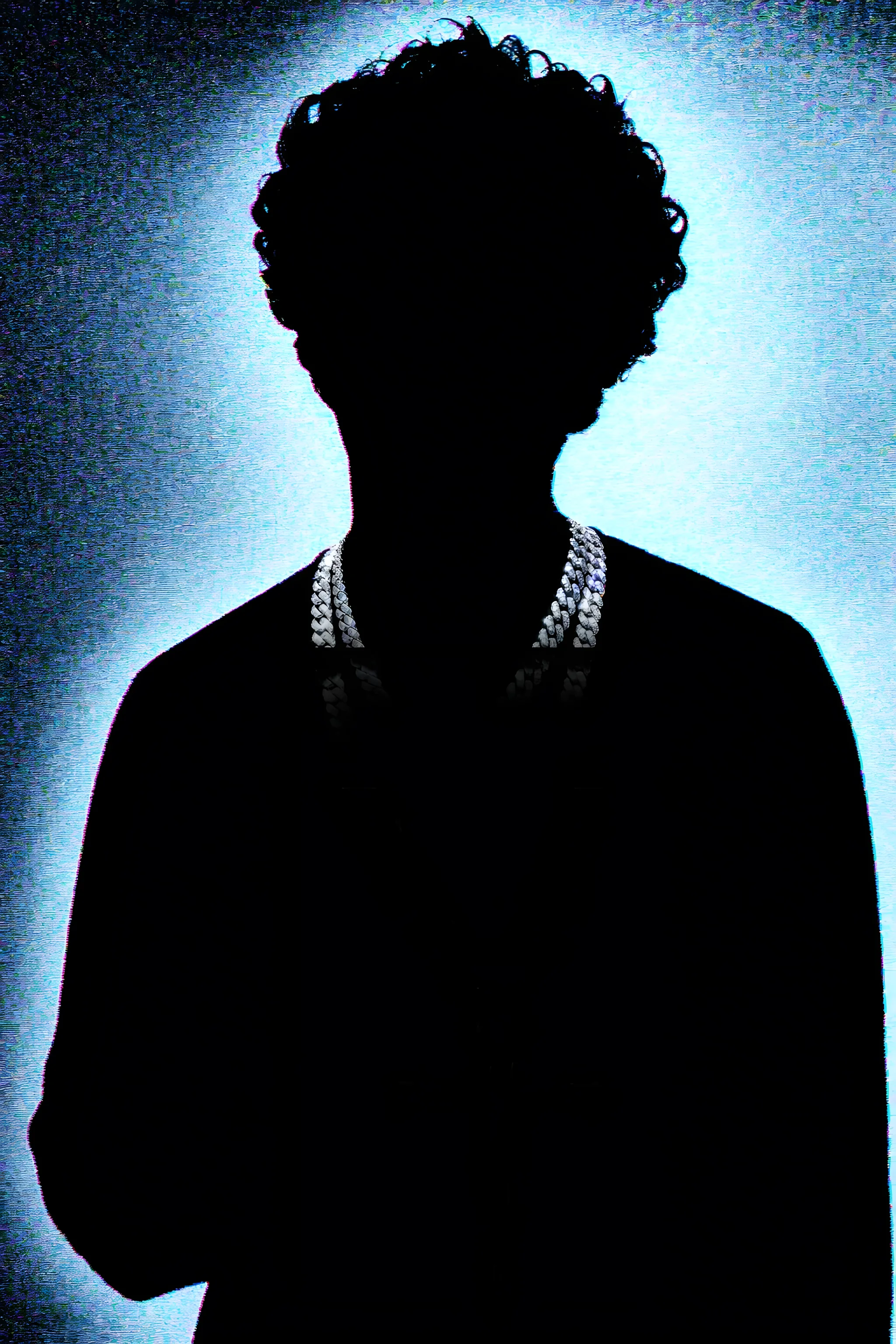 Iced Cuban chain and the Awake pendant resolving out of black